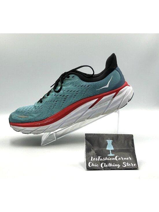 Hoka One One Men\'s Teal Aquarelle Clifton 8 Running Athletic Shoes Sz 11.5D 3021 main image 14